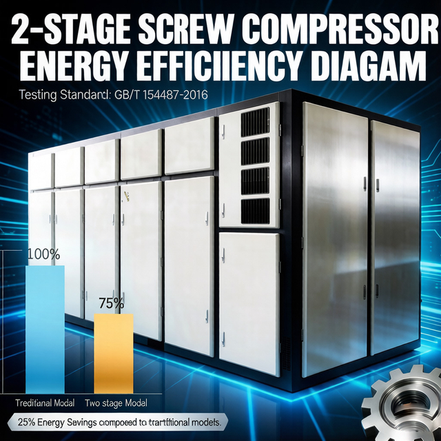 250kw3.5Bar/77m³/min Two Stage Screw Air Compressor High Quality Low Pressure Shipped To India.