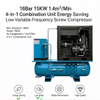MCX 4 In 1 Slient Industrial Air Compressor 15KW Fixed Speed Electric Screw Air Compressor