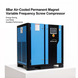 MCX VSD 15kw 8Bar 2.2m³/Min Oil-injected Single Stage Srew Air Compressor For Food Industry