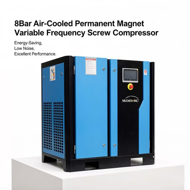 VSD 30Kw 8Bar 5.0m³/MinHigh Energy Industrial Screw Air Compressor For Textile Use